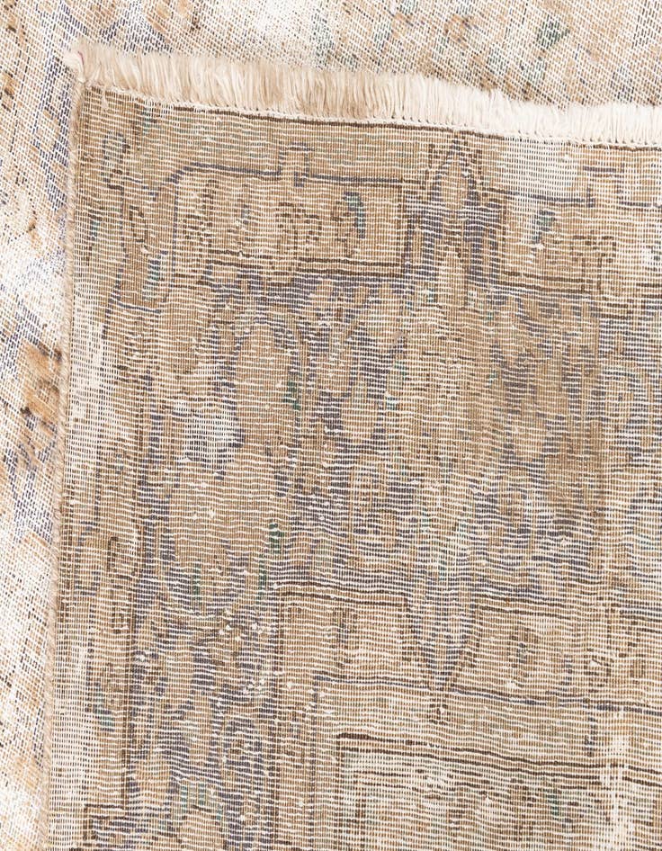 Detail image of  4' 10 x 8'  Hand Knotted Ultra Vintage Persian Wool Rug