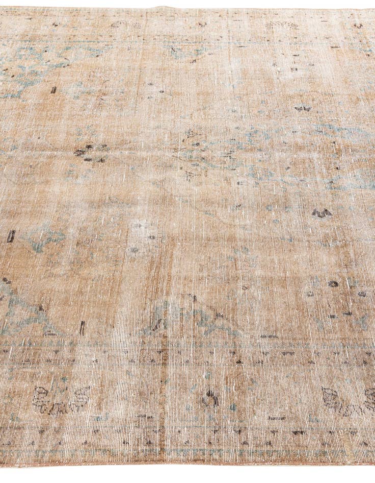 Detail image of  7' x 10' 7  Hand Knotted Ultra Vintage Persian Wool Rug