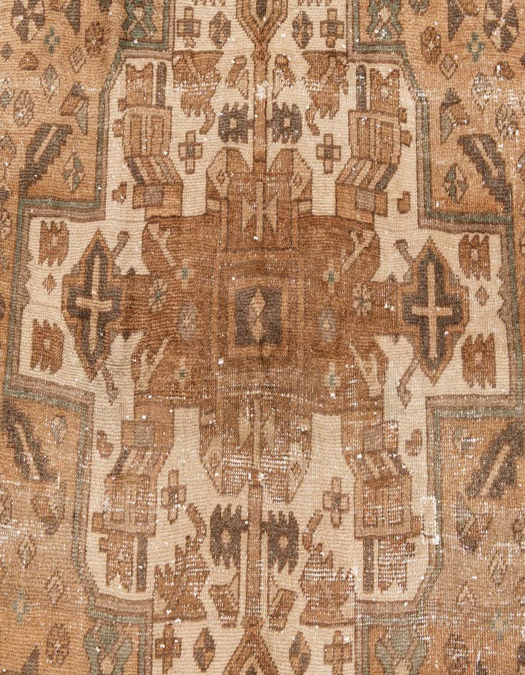 Detail image of  4' 2 x 5' 10  Hand Knotted Ultra Vintage Persian Wool Rug