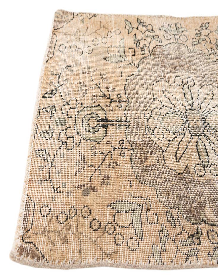 Detail image of  2' 4 x 3' 8  Hand Knotted Ultra Vintage Persian Wool Rug