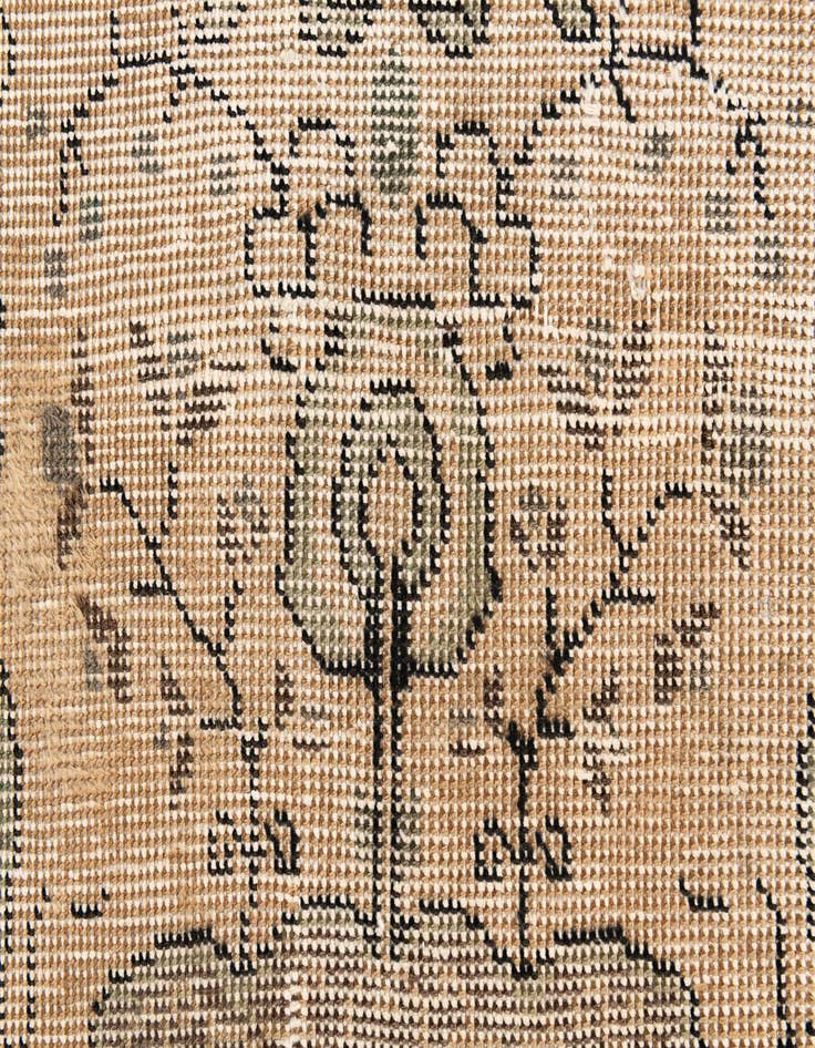 Detail image of  2' 4 x 3' 8  Hand Knotted Ultra Vintage Persian Wool Rug