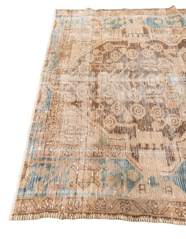 Detail image of  4' x 6' 8  Hand Knotted Ultra Vintage Persian Wool Rug