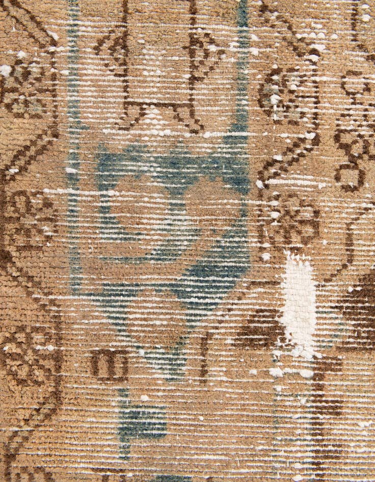 Detail image of  4' x 6' 8  Hand Knotted Ultra Vintage Persian Wool Rug