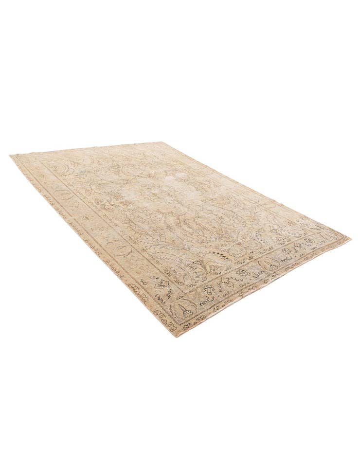 Detail image of  6' 9 x 9' 5  Hand Knotted Ultra Vintage Persian Wool Rug