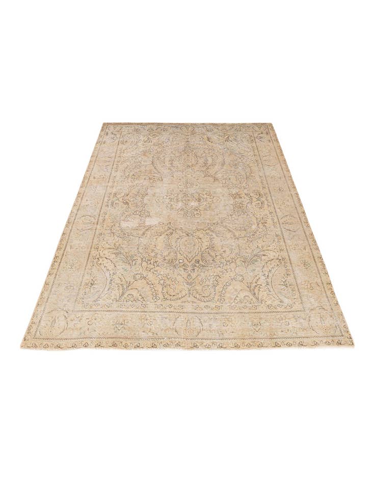 Detail image of  6' 9 x 9' 5  Hand Knotted Ultra Vintage Persian Wool Rug