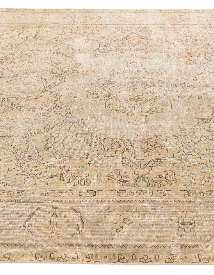 Detail image of  6' 9 x 9' 5  Hand Knotted Ultra Vintage Persian Wool Rug