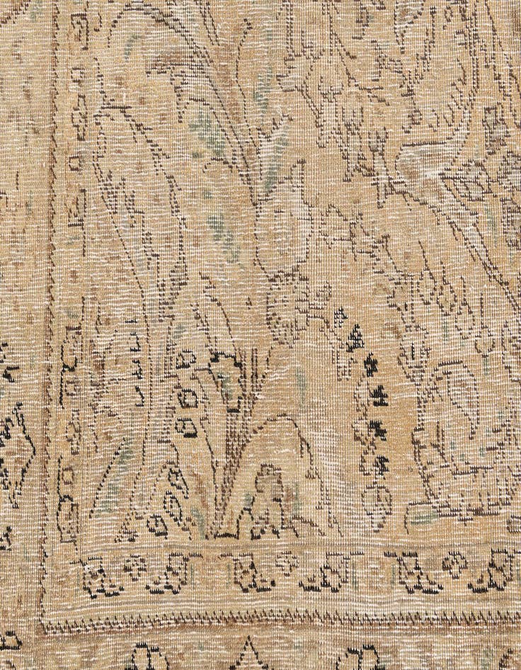 Detail image of  6' 9 x 9' 5  Hand Knotted Ultra Vintage Persian Wool Rug