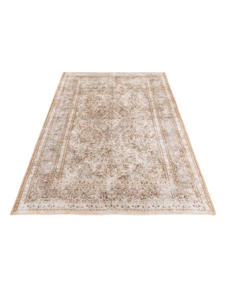 Detail image of  6' 5 x 9' 5  Hand Knotted Ultra Vintage Persian Wool Rug