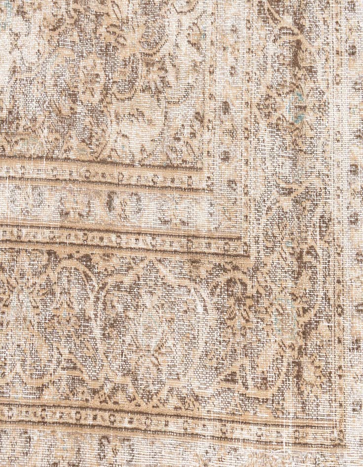 Detail image of  6' 5 x 9' 5  Hand Knotted Ultra Vintage Persian Wool Rug