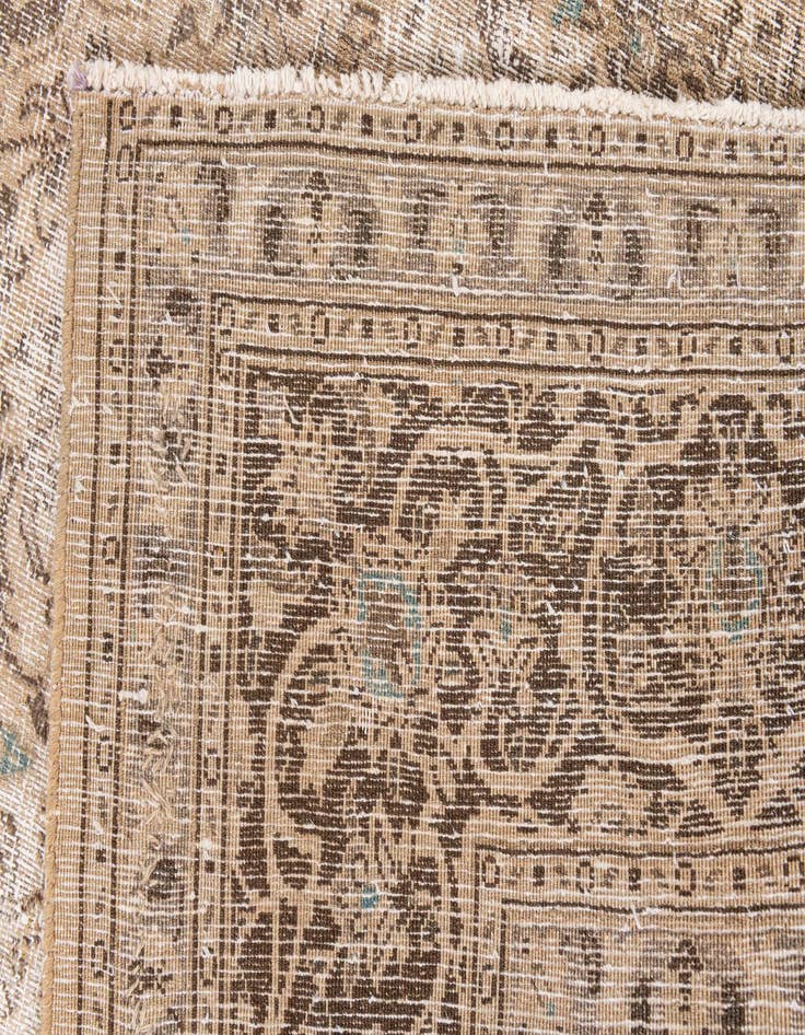 Detail image of  6' 5 x 9' 5  Hand Knotted Ultra Vintage Persian Wool Rug