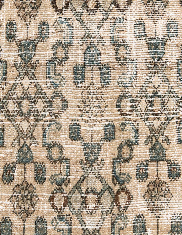 Detail image of  4' 3 x 6' 9  Hand Knotted Ultra Vintage Persian Wool Rug