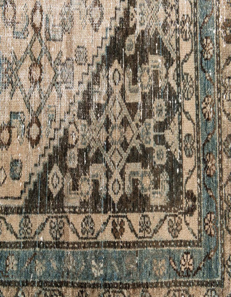 Detail image of  4' 3 x 6' 9  Hand Knotted Ultra Vintage Persian Wool Rug