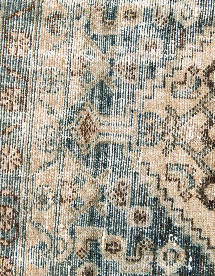 Detail image of  4' 3 x 6' 9  Hand Knotted Ultra Vintage Persian Wool Rug