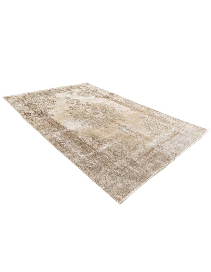 Detail image of  5' 9 x 8' 8  Hand Knotted Ultra Vintage Persian Wool Rug