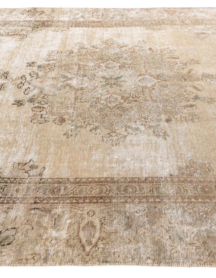 Detail image of  5' 9 x 8' 8  Hand Knotted Ultra Vintage Persian Wool Rug