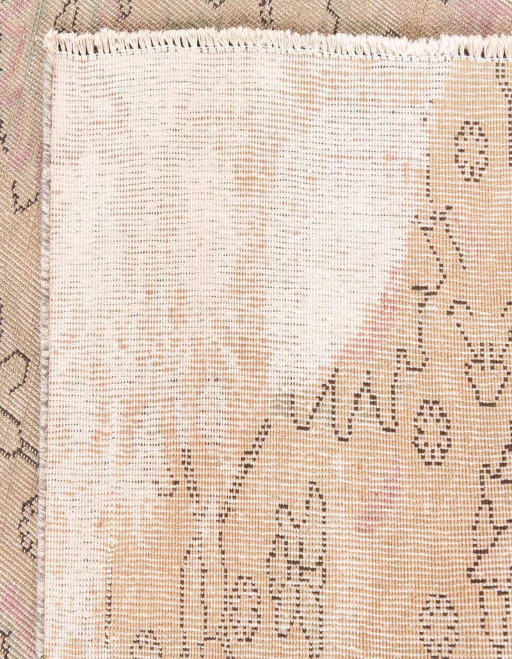 Detail image of  6' 5 x 9'  Hand Knotted Ultra Vintage Persian Wool Rug