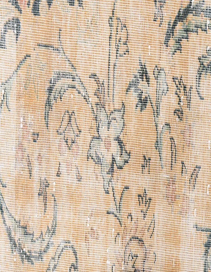 Detail image of  6' 6 x 10'  Hand Knotted Ultra Vintage Persian Wool Rug
