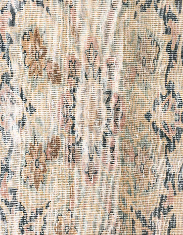 Detail image of  6' 6 x 10'  Hand Knotted Ultra Vintage Persian Wool Rug