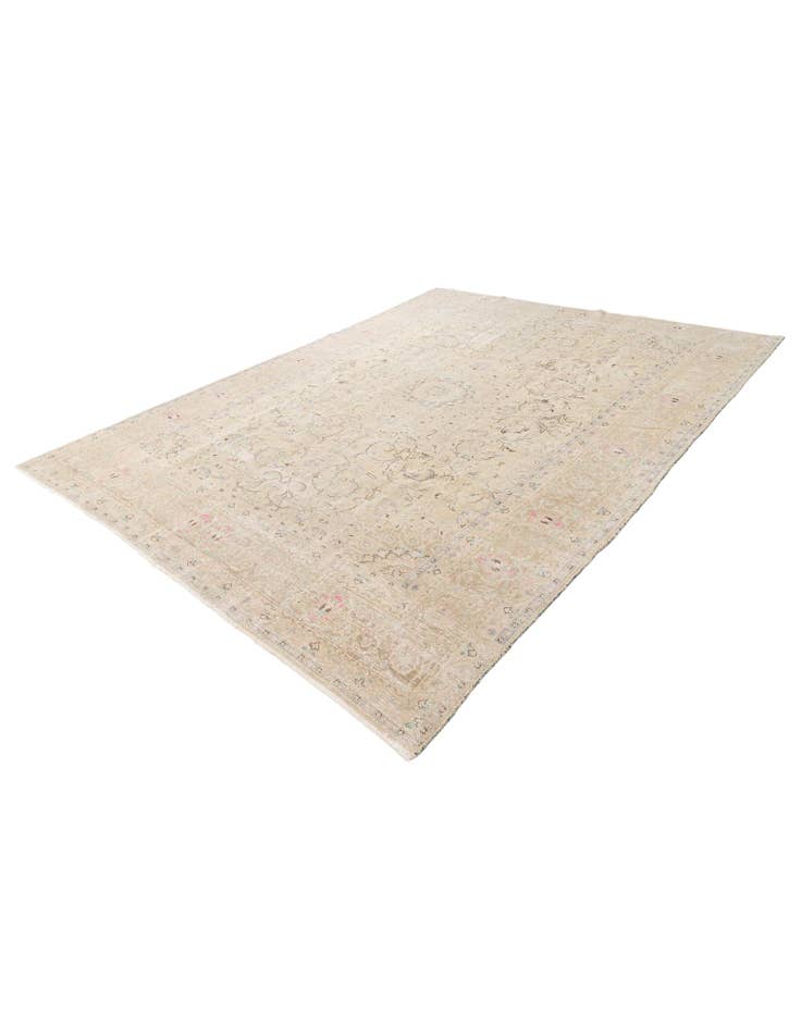 Detail image of  9' 3 x 12' 4  Hand Knotted Ultra Vintage Persian Wool Rug