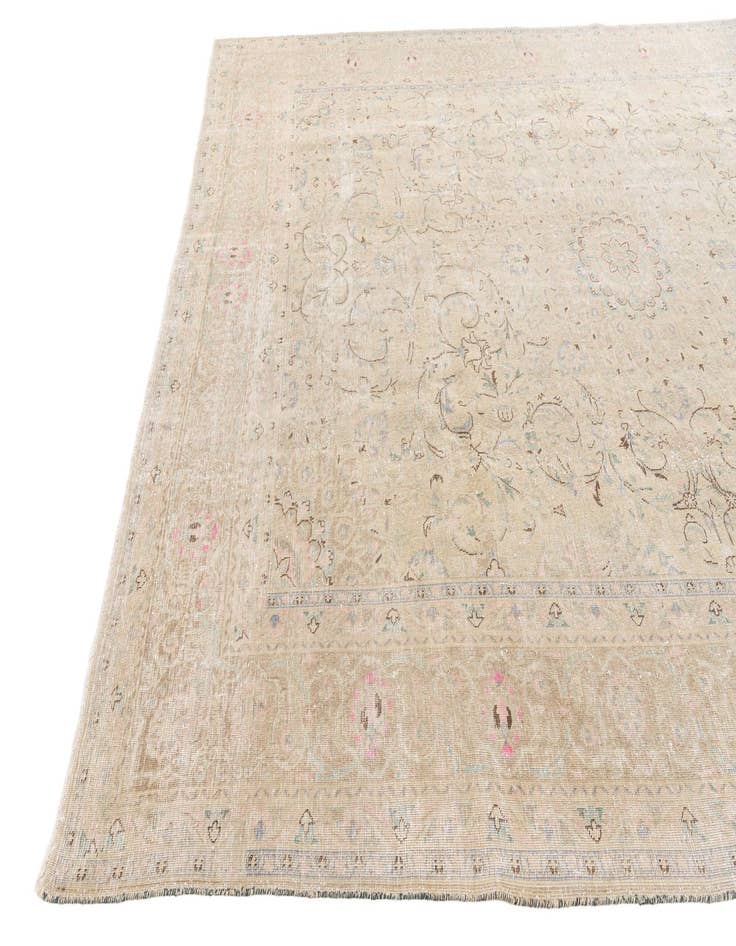 Detail image of  9' 3 x 12' 4  Hand Knotted Ultra Vintage Persian Wool Rug