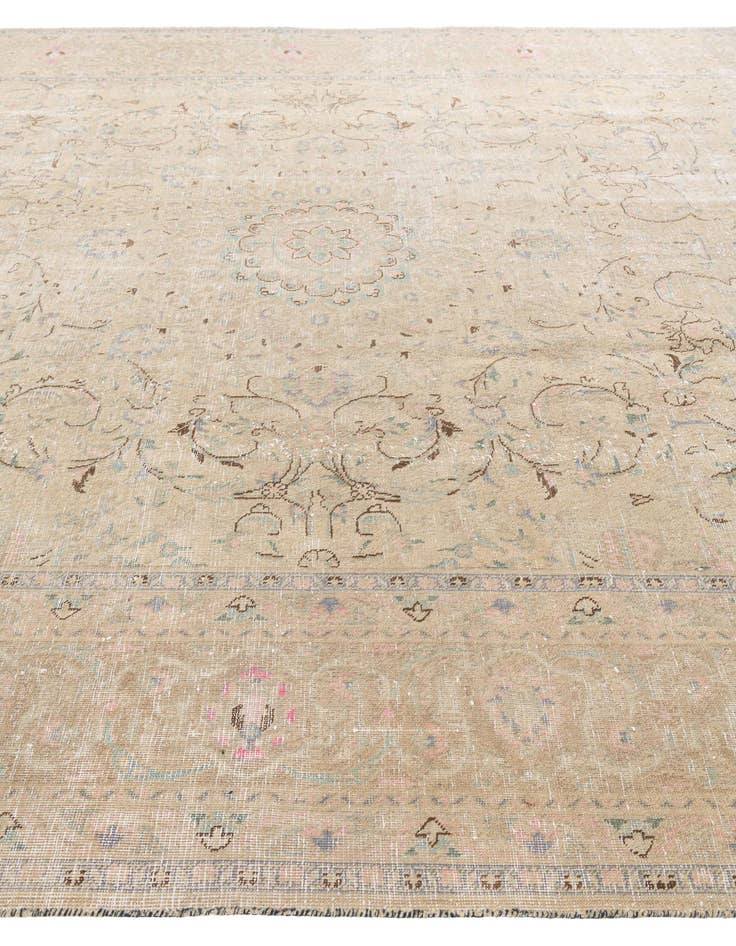 Detail image of  9' 3 x 12' 4  Hand Knotted Ultra Vintage Persian Wool Rug