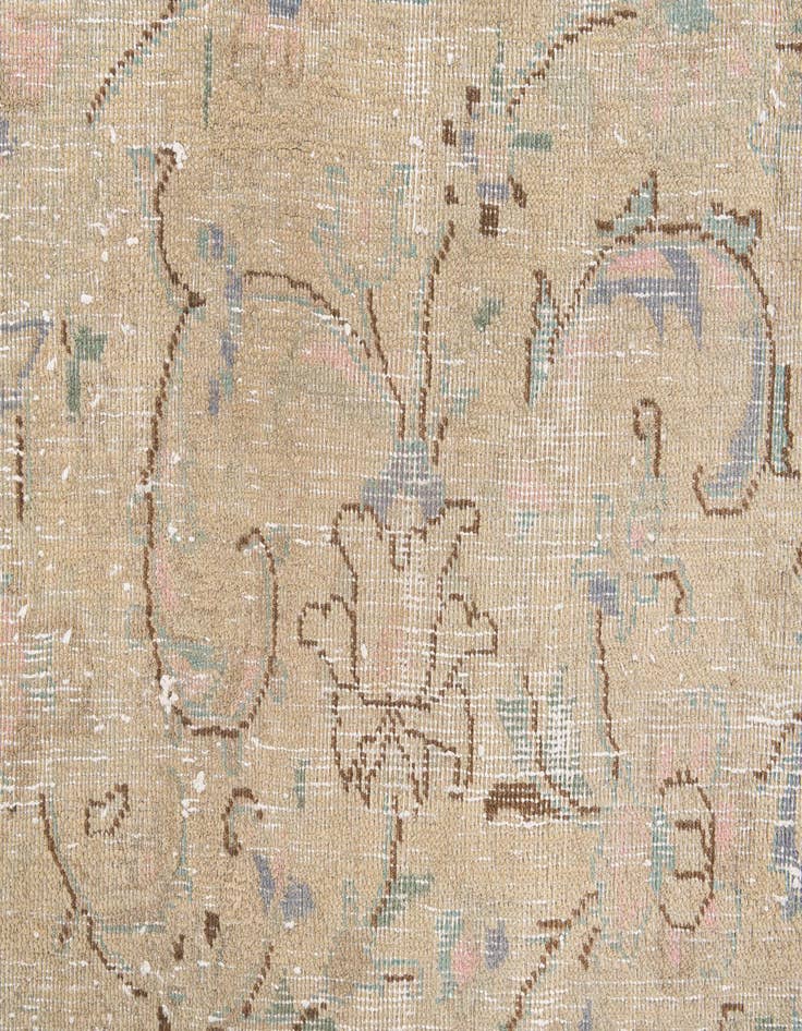 Detail image of  9' 3 x 12' 4  Hand Knotted Ultra Vintage Persian Wool Rug