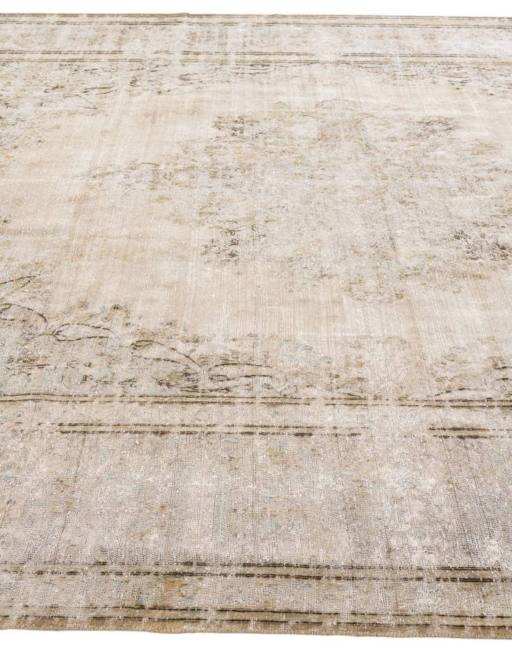 Detail image of  9' 10 x 12' 9  Hand Knotted Ultra Vintage Persian Wool Rug