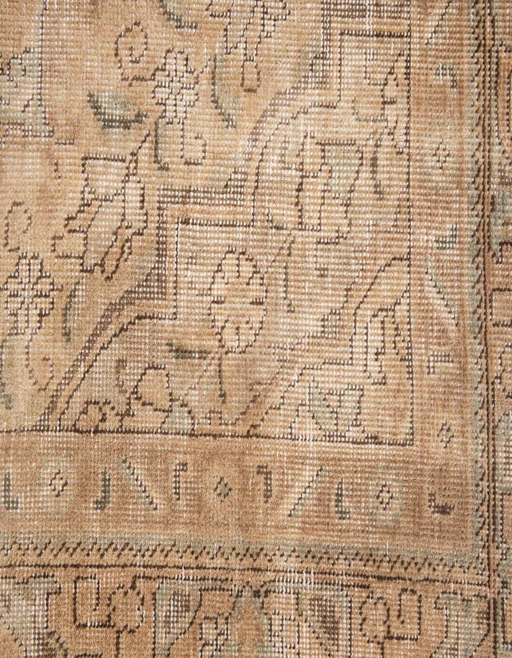 Detail image of  6' x 9' 6  Hand Knotted Ultra Vintage Persian Wool Rug