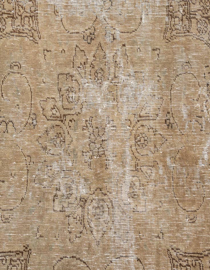 Detail image of  6' x 8' 7  Hand Knotted Ultra Vintage Persian Wool Rug