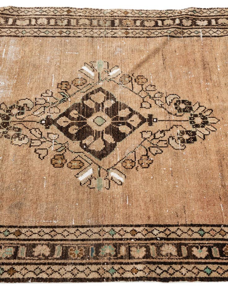 Detail image of  3' 2 x 4' 10  Hand Knotted Ultra Vintage Persian Wool Rug