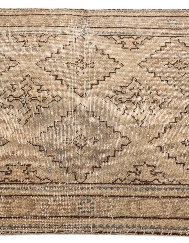 Detail image of  3' 3 x 4' 2  Hand Knotted Ultra Vintage Persian Wool Rug