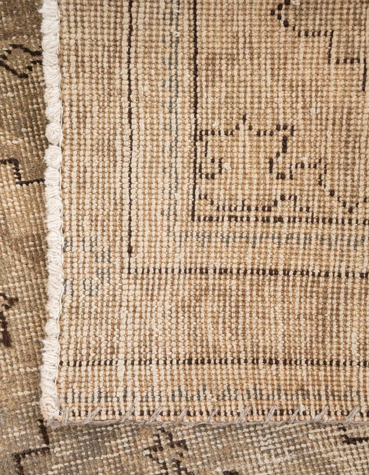 Detail image of  3' 3 x 4' 2  Hand Knotted Ultra Vintage Persian Wool Rug