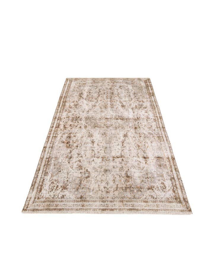 Detail image of  5' 4 x 8' 10  Hand Knotted Ultra Vintage Persian Wool Rug