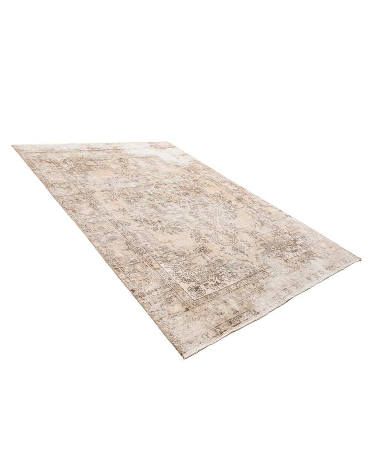 Detail image of  6' 7 x 9' 5  Hand Knotted Ultra Vintage Persian Wool Rug