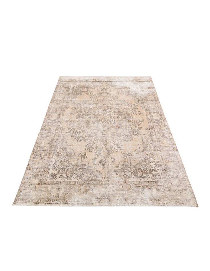 Detail image of  6' 7 x 9' 5  Hand Knotted Ultra Vintage Persian Wool Rug