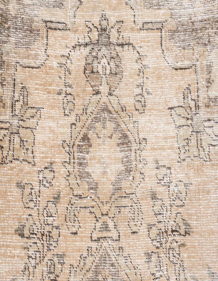 Detail image of  6' 7 x 9' 5  Hand Knotted Ultra Vintage Persian Wool Rug