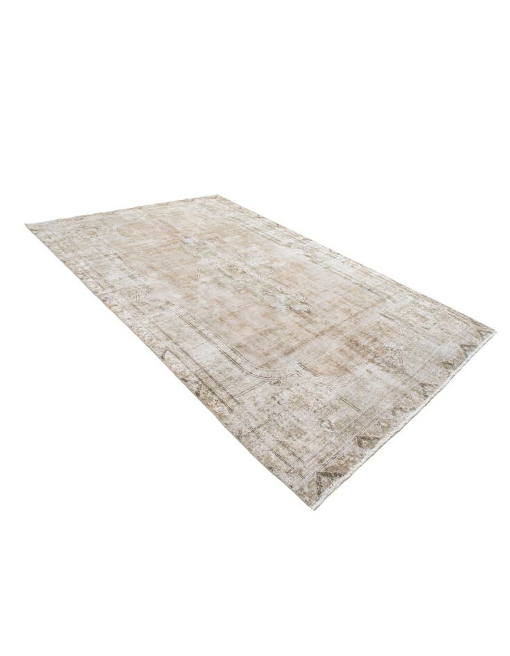 Detail image of  6' 7 x 10' 6  Hand Knotted Ultra Vintage Persian Wool Rug