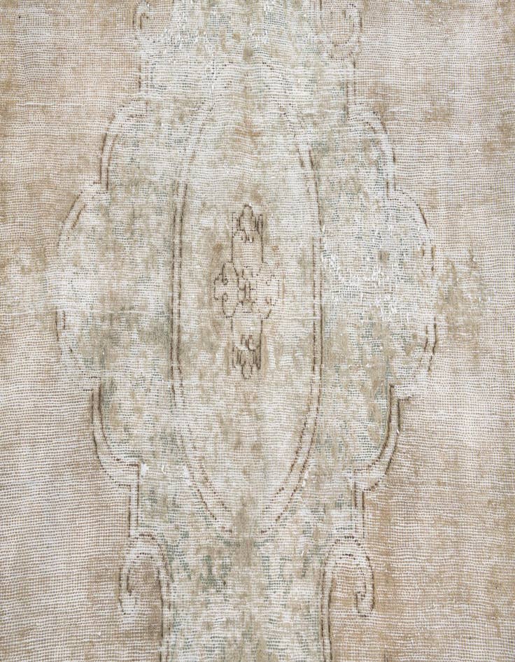 Detail image of  6' 7 x 10' 6  Hand Knotted Ultra Vintage Persian Wool Rug