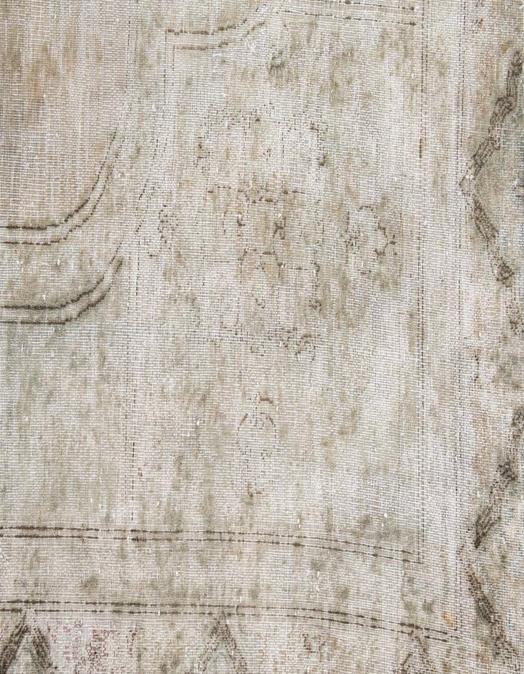 Detail image of  6' 7 x 10' 6  Hand Knotted Ultra Vintage Persian Wool Rug