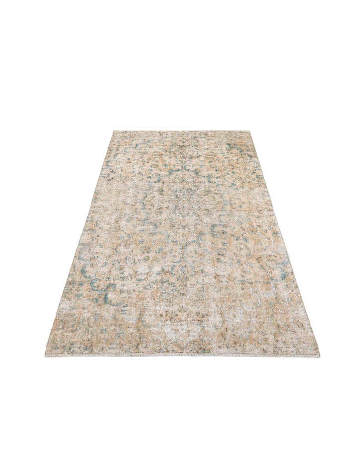 Detail image of  5' 7 x 9' 5  Hand Knotted Ultra Vintage Persian Wool Rug