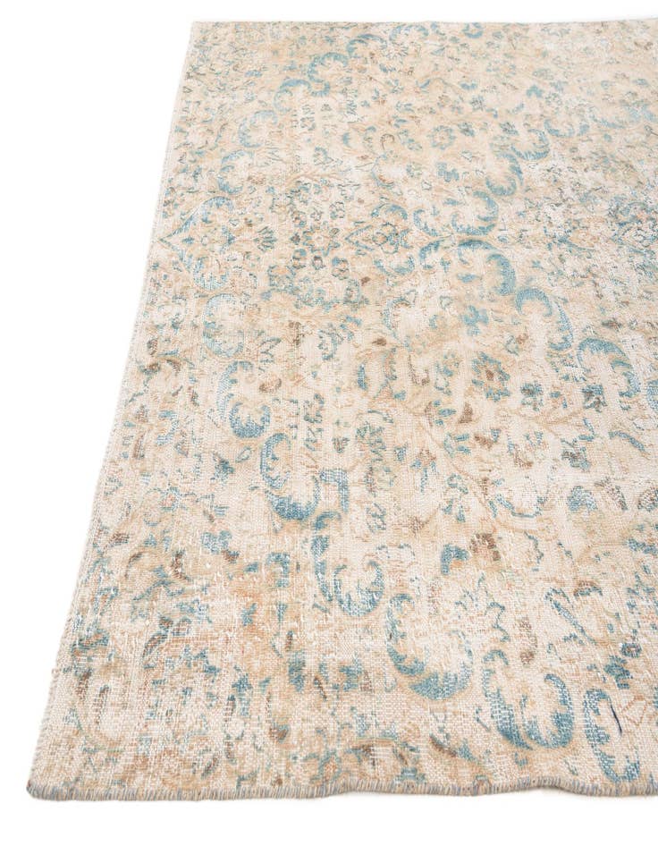 Detail image of  5' 7 x 9' 5  Hand Knotted Ultra Vintage Persian Wool Rug