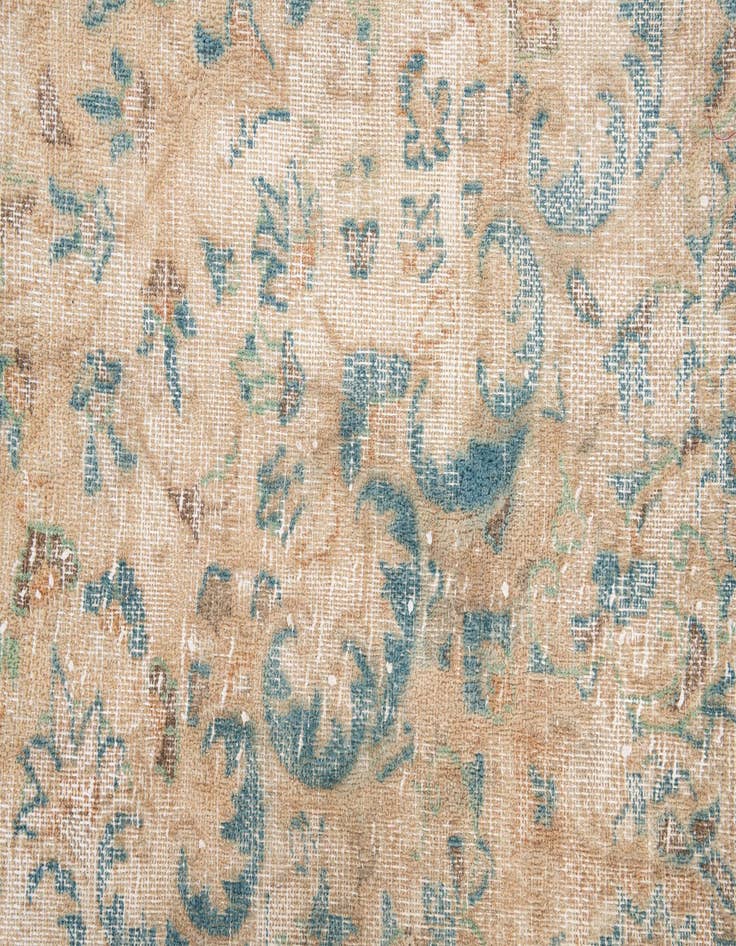 Detail image of  5' 7 x 9' 5  Hand Knotted Ultra Vintage Persian Wool Rug