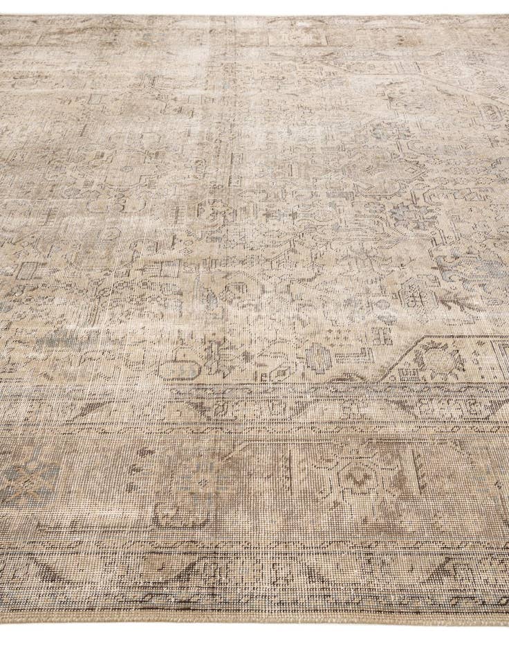 Detail image of  9' 8 x 12' 8  Hand Knotted Ultra Vintage Persian Wool Rug