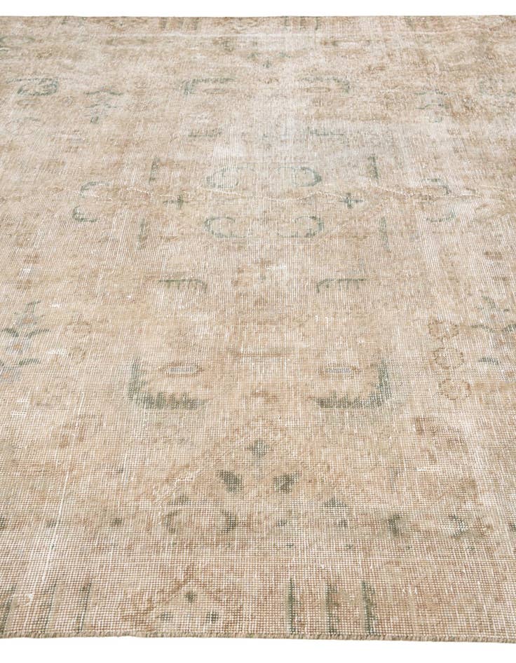 Detail image of  7' x 10' 9  Hand Knotted Ultra Vintage Persian Wool Rug