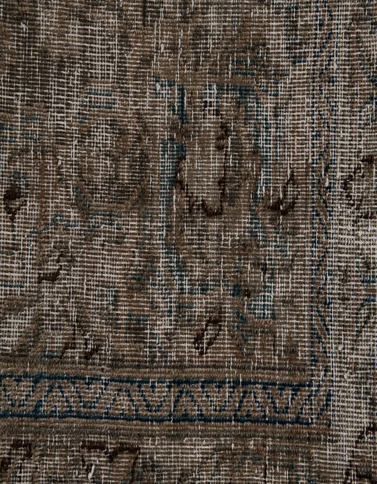 Detail image of  9' 6 x 12' 6  Hand Knotted Ultra Vintage Persian Wool Rug