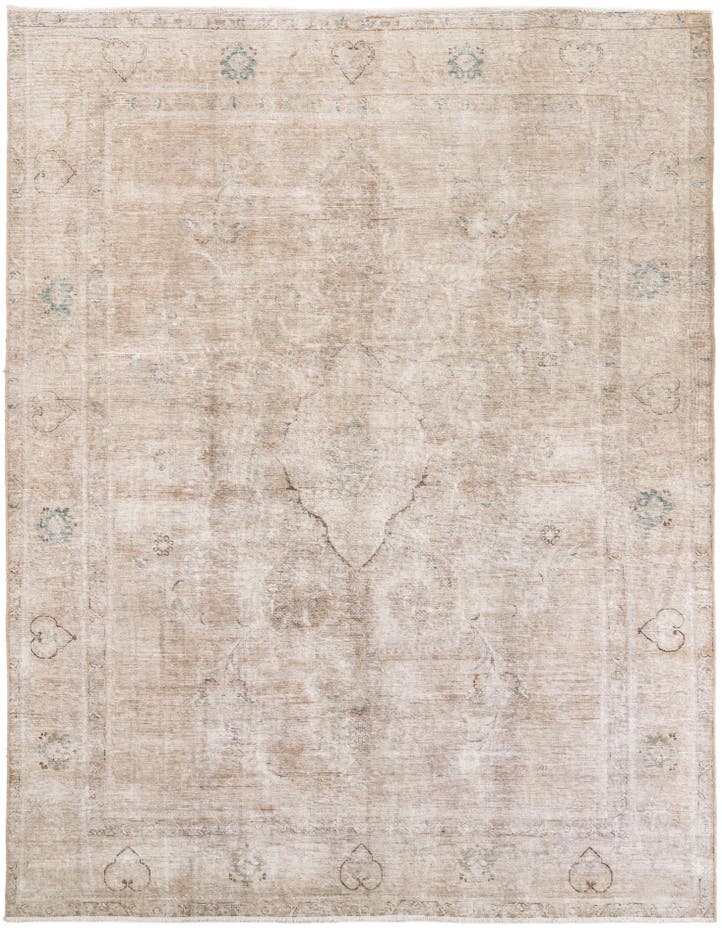  8' 5 x 11' 7  Hand Knotted Ultra Vintage Persian W...