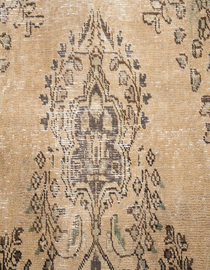 Detail image of  6' 10 x 9' 9  Hand Knotted Ultra Vintage Persian Wool Rug