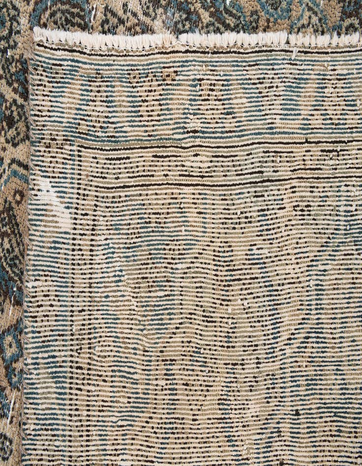 Detail image of  6' 7 x 8'  Hand Knotted Ultra Vintage Persian Wool Rug