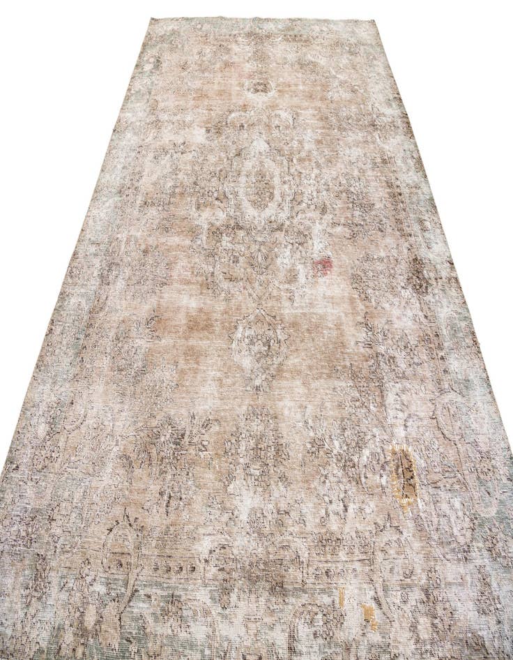 Detail image of  7' 1 x 10'  Hand Knotted Ultra Vintage Persian Wool Rug