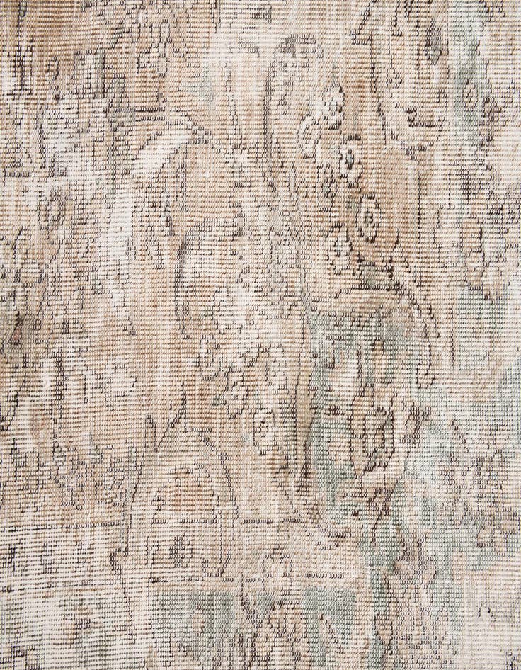Detail image of  7' 1 x 10'  Hand Knotted Ultra Vintage Persian Wool Rug